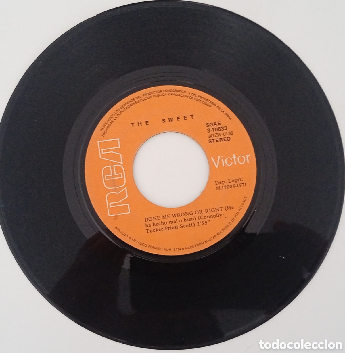 Discos de vinilo: THE SWEET - Co-co (1971) single - Foto 4