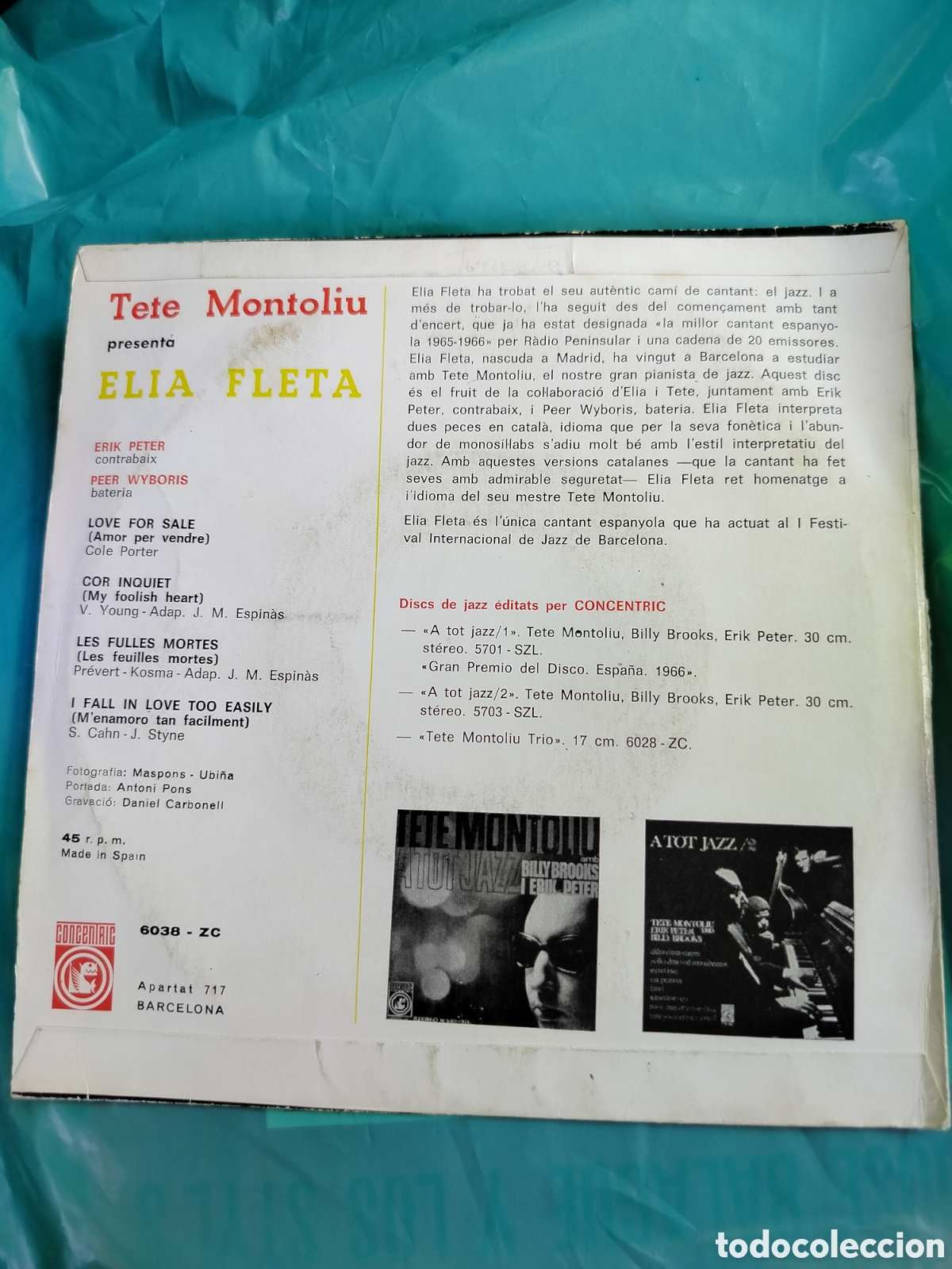 Discos de vinilo: Tete Montoliu Single - Foto 2