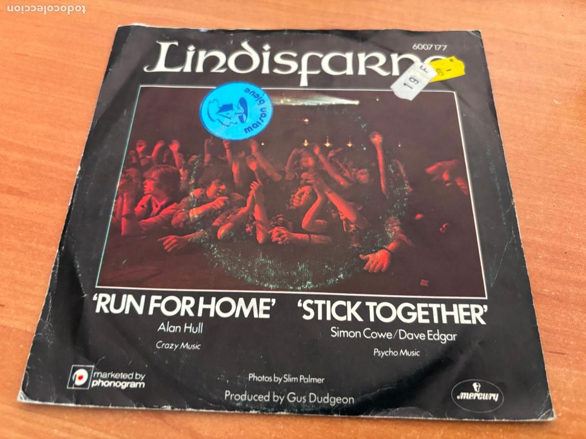 Discos de vinilo: LINDISFARNE (RUN FOR HOME) SINGLE 1978 (EPI6) - Foto 3