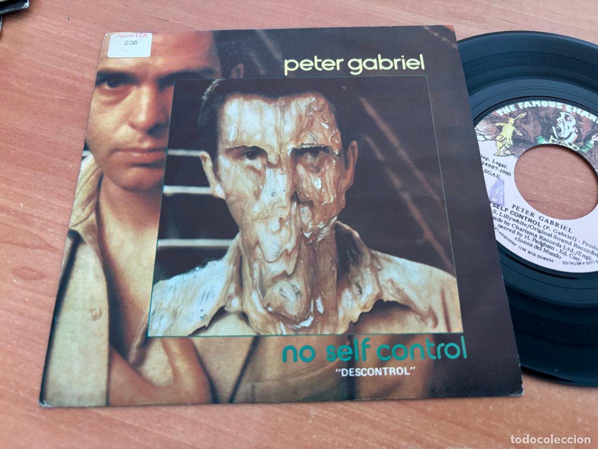 Discos de vinilo: PETER GABRIEL (NO SELF CONTROL) SINGLE ESPA&Ntilde;A 1978 (EPI6) - Foto 1