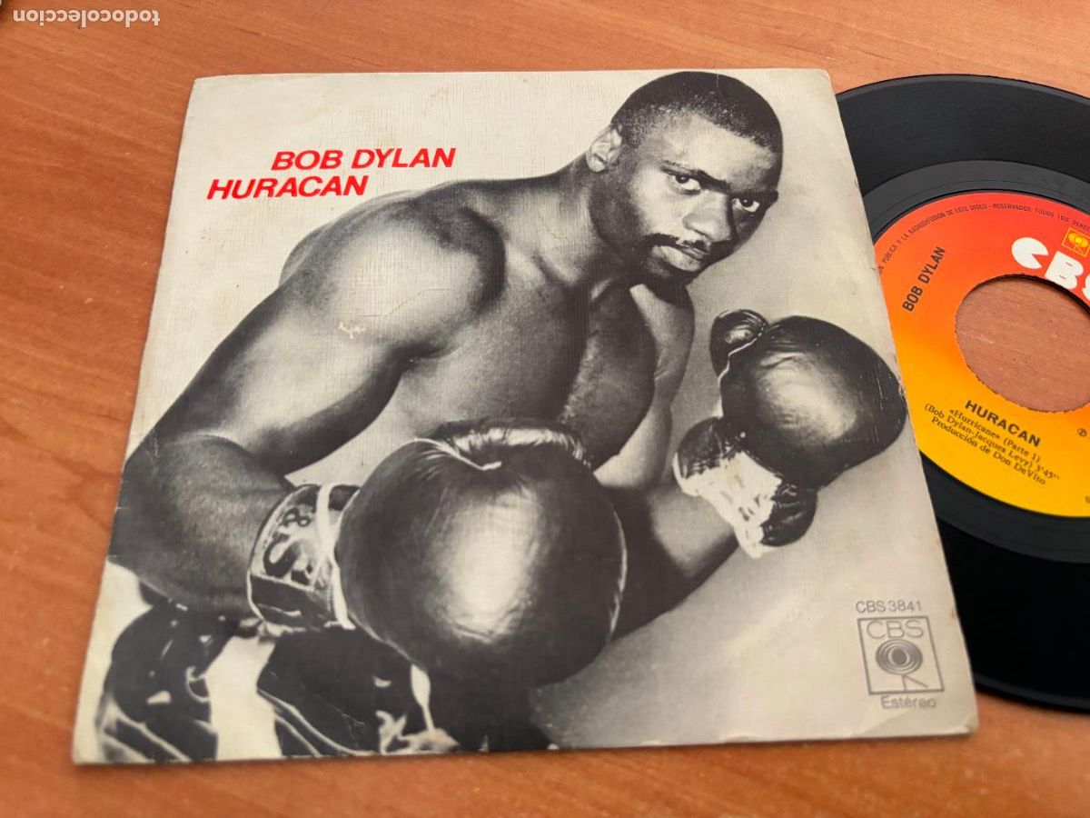 Discos de vinilo: BOB DYLAN (HURACAN) SINGLE ESPA&Ntilde;A 1975 (EPI6) - Foto 1