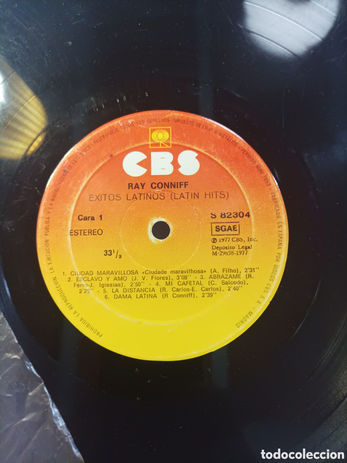 Discos de vinilo: RAY CONIFF. EXITOS LATINOS. CBS. VINILO. 1977. - Foto 2