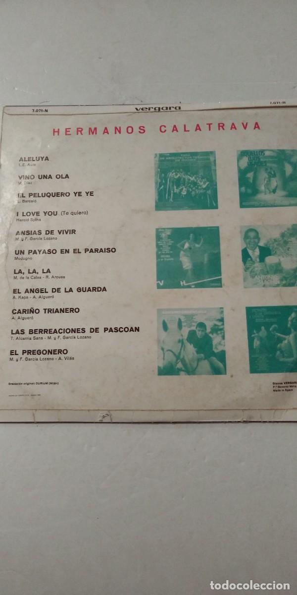 Discos de vinilo: Hermanos Calatrava Aleluya/La,la,la... - Foto 2
