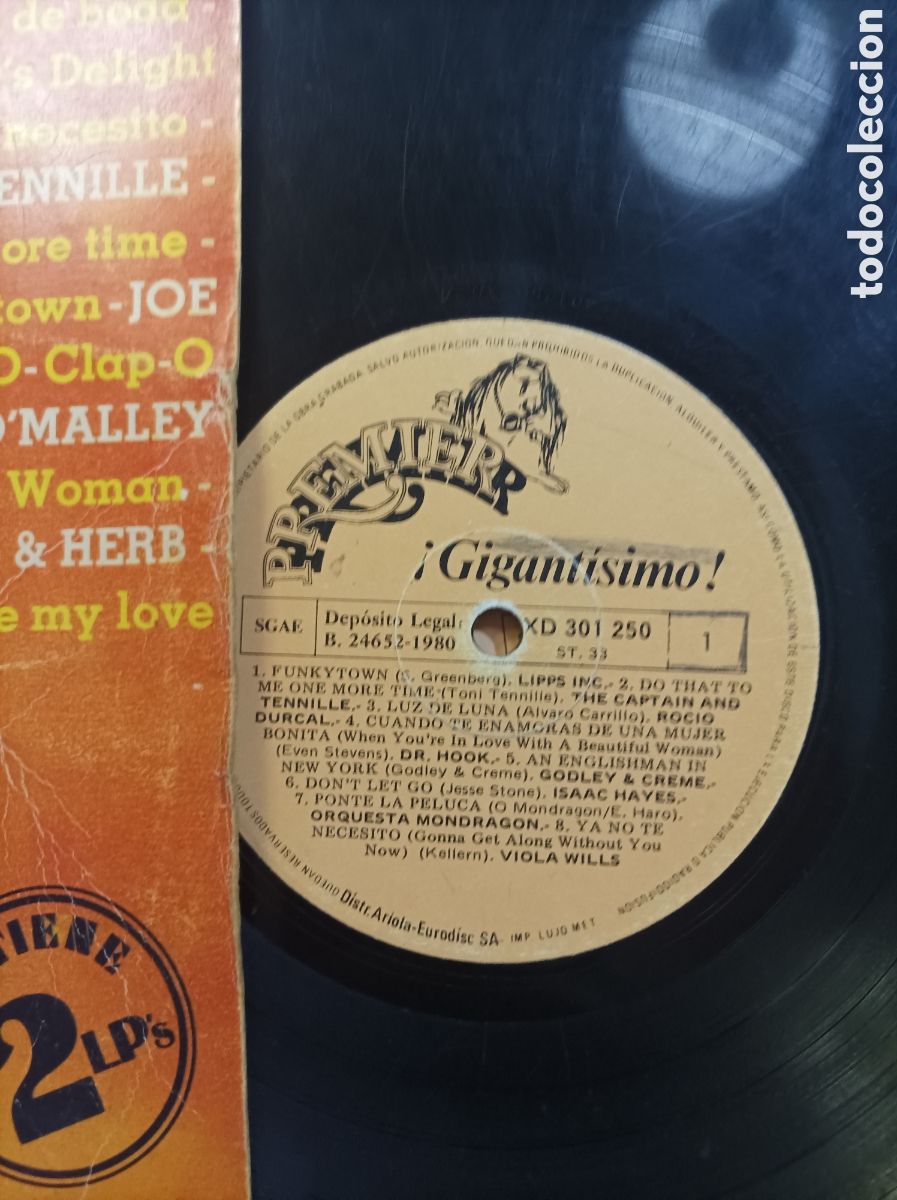 Discos de vinilo: GIGANTISIMO. PREMIER. 1980. - Foto 2