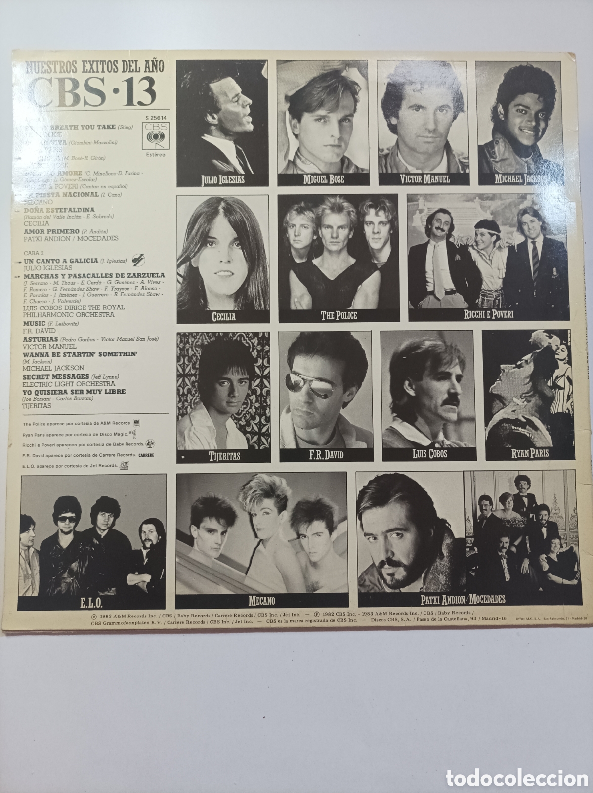 Discos de vinilo: CBS 13. NUESTROS &Eacute;XITOS DEL A&Ntilde;O. VINILO. 1983. - Foto 3