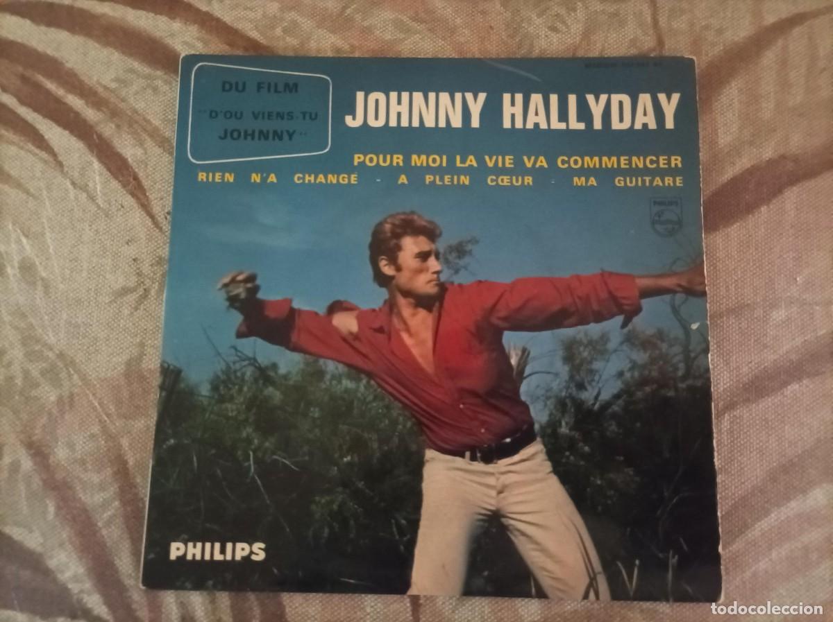 Discos de vinilo: Johnny Hallyday ep rock - Foto 1