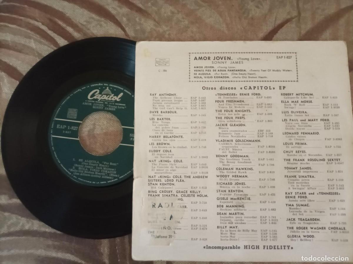 Discos de vinilo: Sonny James ep Young love - Foto 2