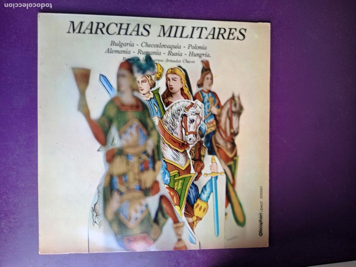 Discos de vinilo: Banda De Las Fuerzas Armadas Checas &lrm;&ndash; Marchas Militares - LP DISCOPHON 1971 - BULGARIA, RUSIA, ETC