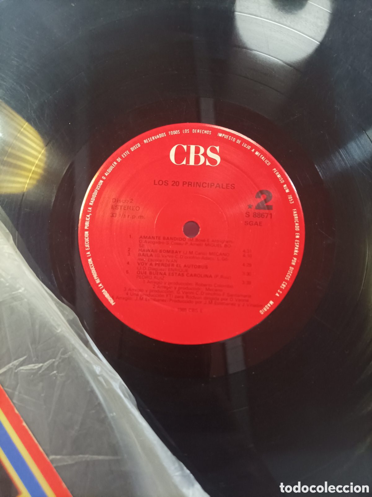 Discos de vinilo: LOS 20 PRINCIPALES. CBS. 1982. - Foto 2