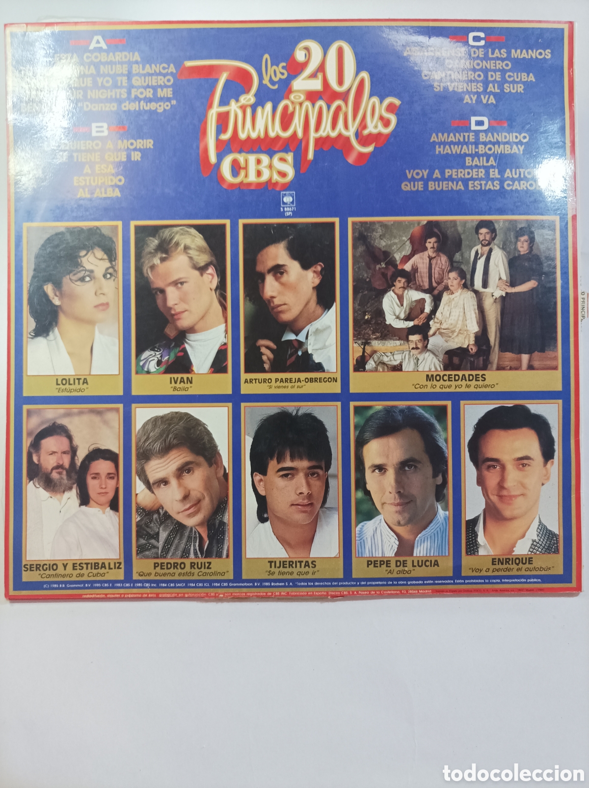 Discos de vinilo: LOS 20 PRINCIPALES. CBS. 1982. - Foto 3