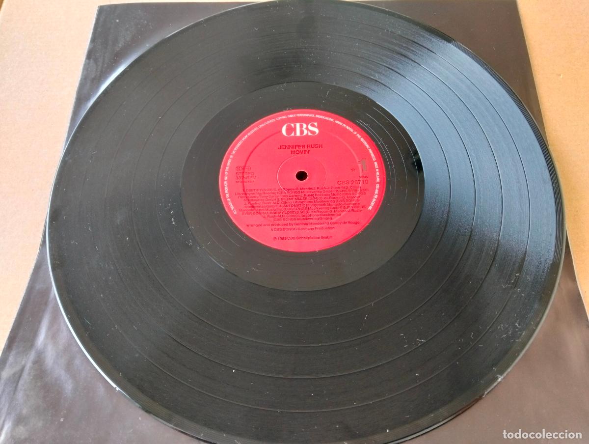 Discos de vinilo: DISCO LP, JENNIFER RUSH - MOVIN - Foto 5
