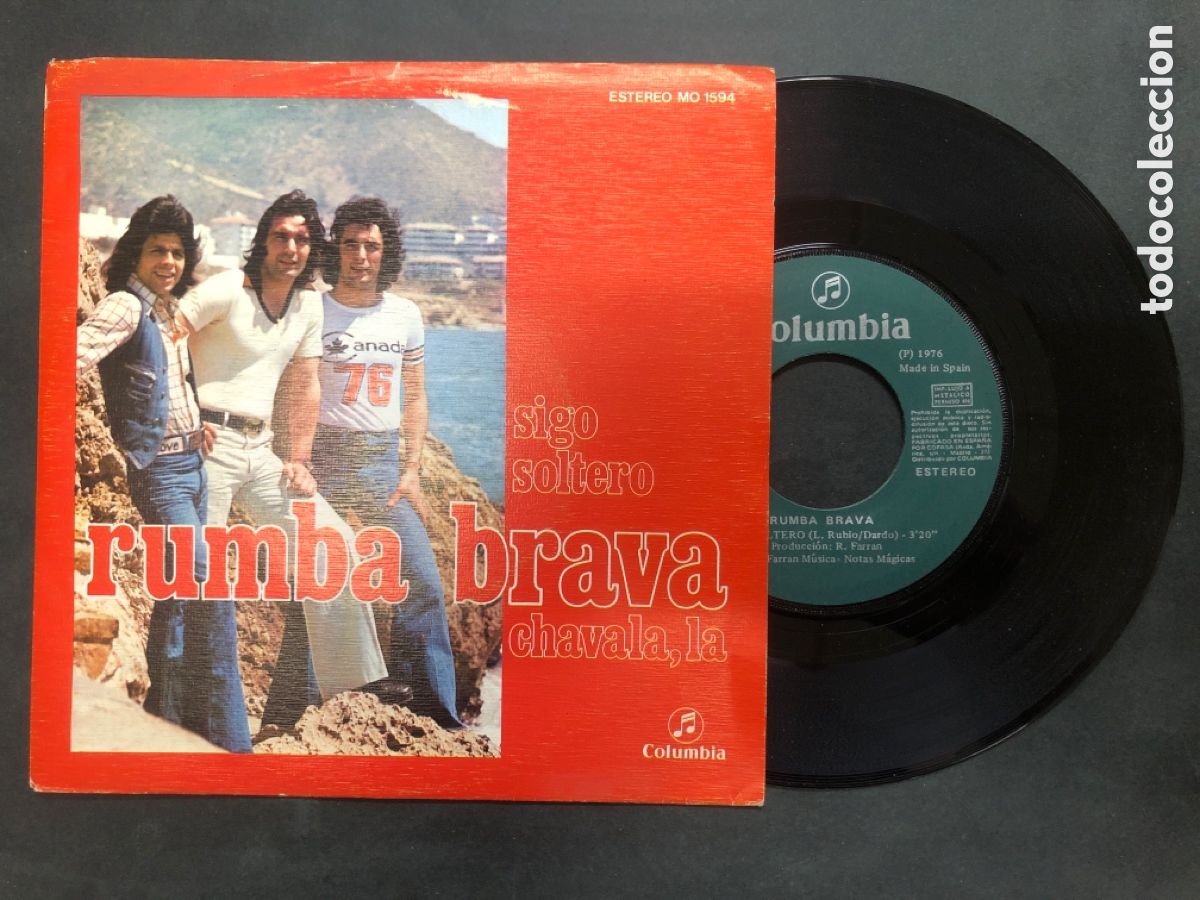 Discos de vinilo: SINGLE RUMBA BRAVA / SIGO SOLTERO / LA CHAVALA - Foto 1