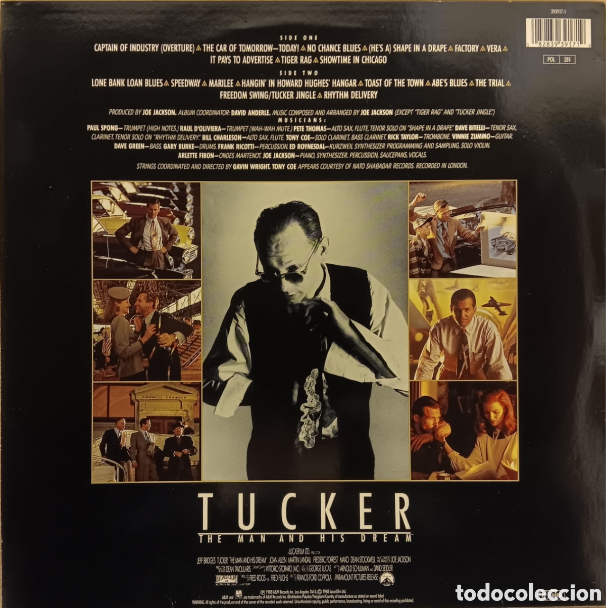 Discos de vinilo: &rdquo;TUCKER&rdquo; JOE JACKSON BUEN ESTADO++ - Foto 2