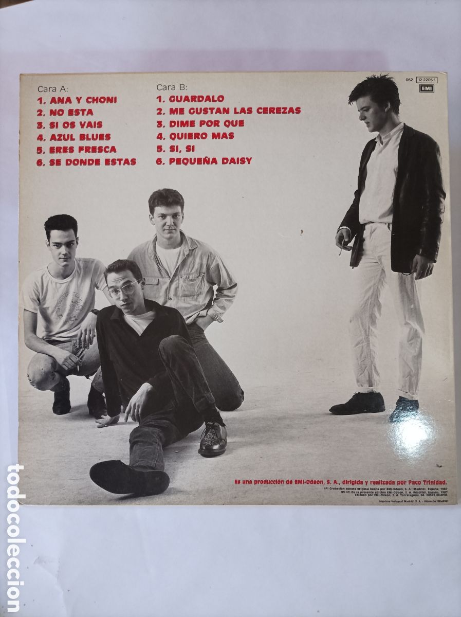 Discos de vinilo: LOS RONALDOS. EMI. DISCO VINILO 1987. - Foto 2