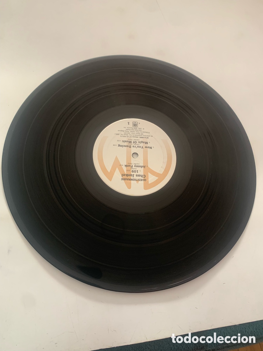 Discos de vinilo: lp Chas Jankel &ndash; Questionnaire edicion USA de 1982 - Foto 4