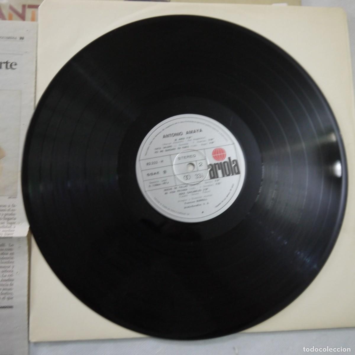 Discos de vinilo: ANTONIO AMAYA - LP 1974 - Foto 4