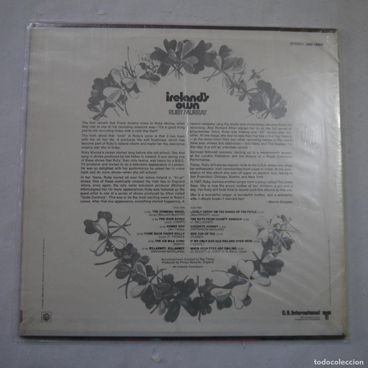 Discos de vinilo: RUBY MURRAY - IRELANDS OWN - LP USA 1970 - Foto 2