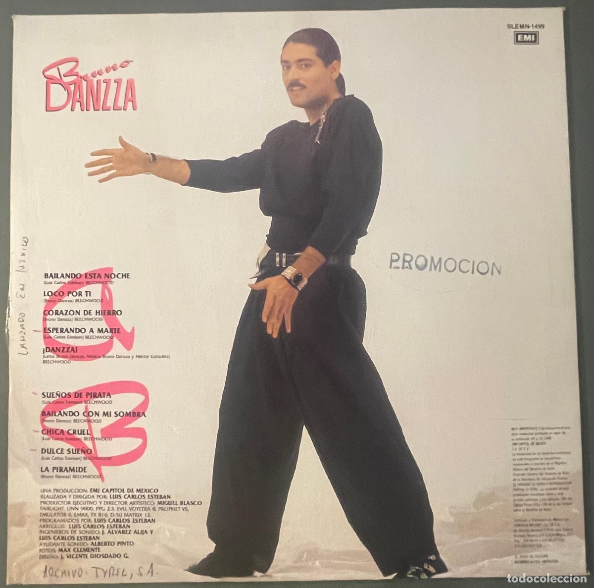 Discos de vinilo: BRUNO DANZZA / BRUNO DANZZA (LP EMI 1988) MEXICO - Foto 2
