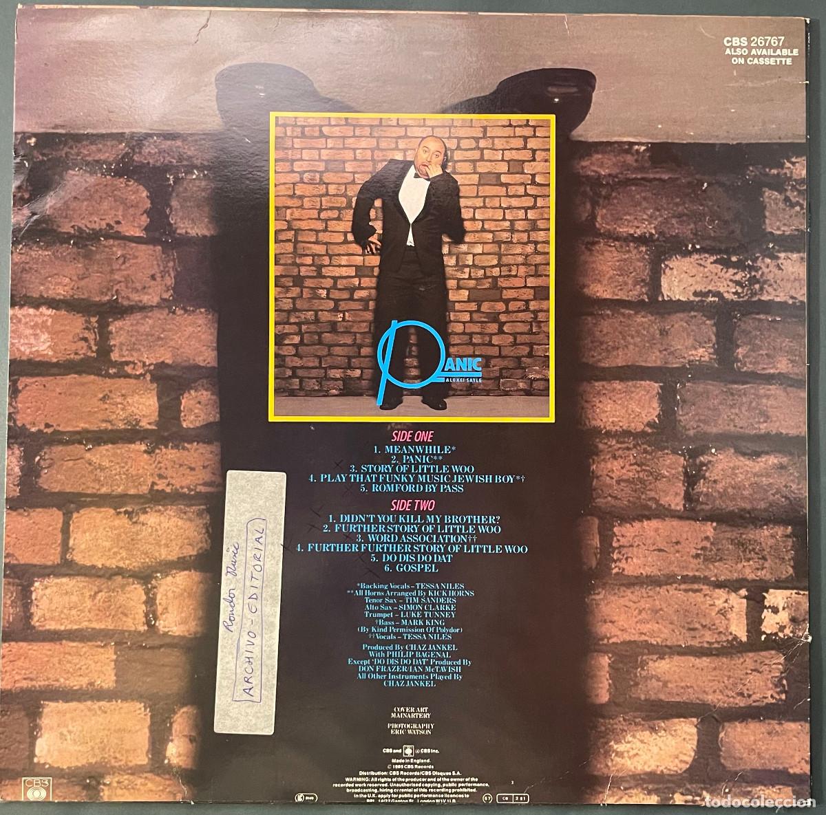 Discos de vinilo: ALEXEI SAYLE / PANIC (LP CBS 1985) UK - Foto 2