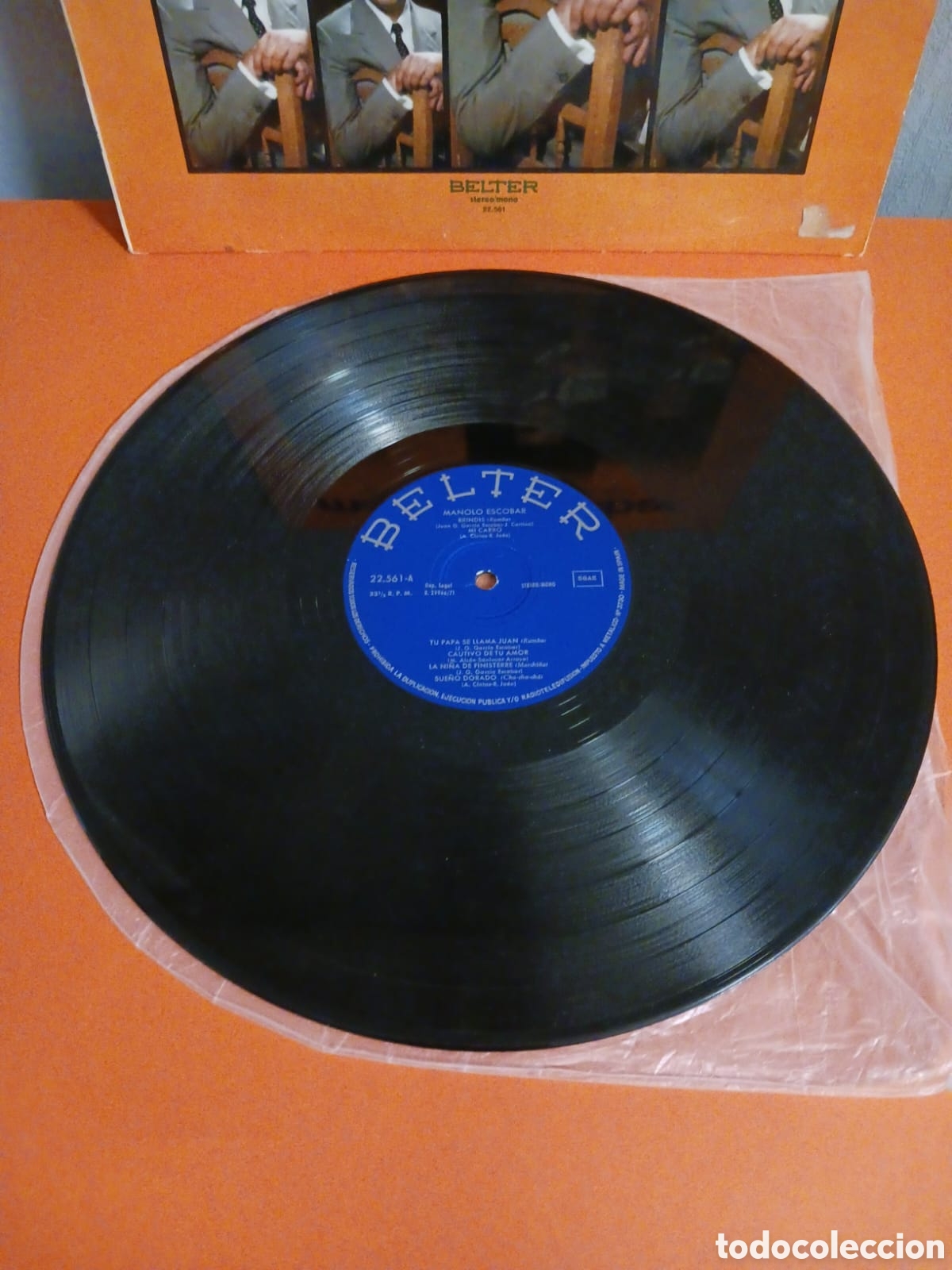 Discos de vinilo: Lp vinilo. Manolo Escobar. FUNCIONA - Foto 2