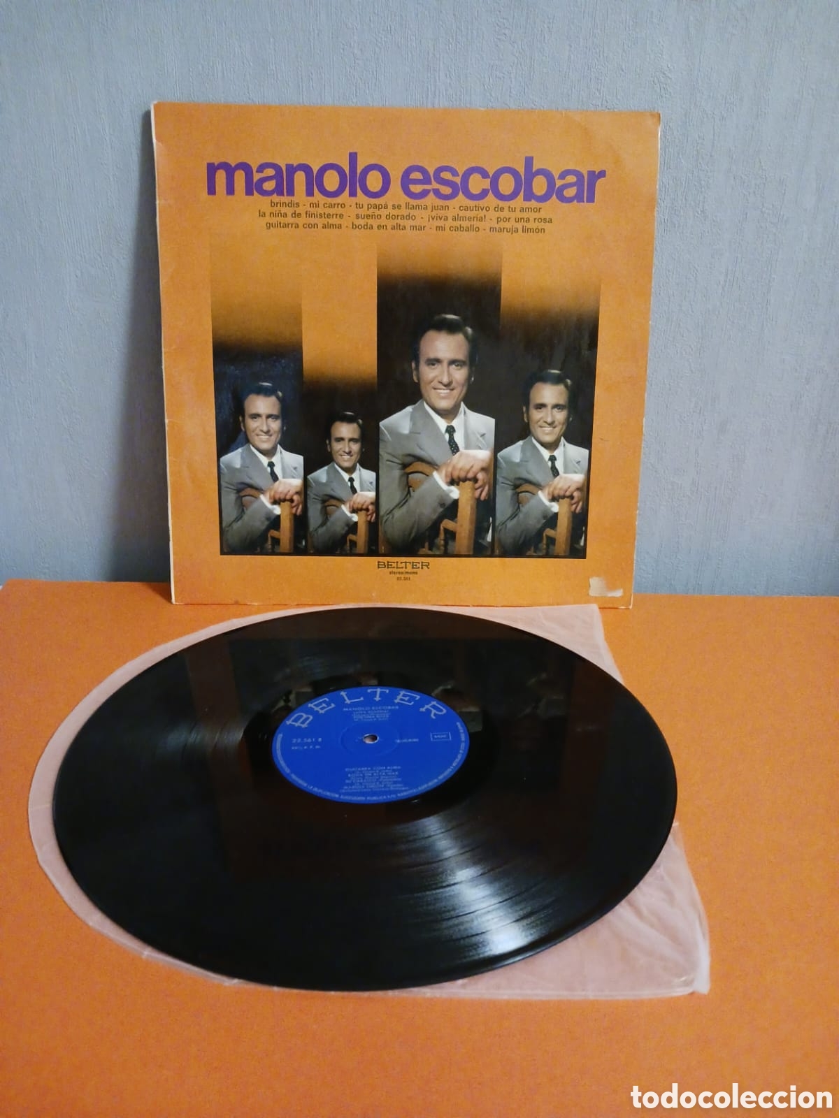 Discos de vinilo: Lp vinilo. Manolo Escobar. FUNCIONA - Foto 4