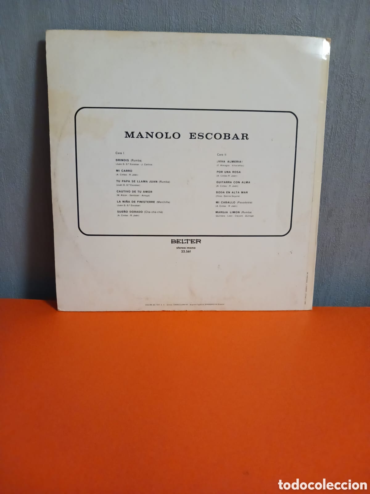 Discos de vinilo: Lp vinilo. Manolo Escobar. FUNCIONA - Foto 5
