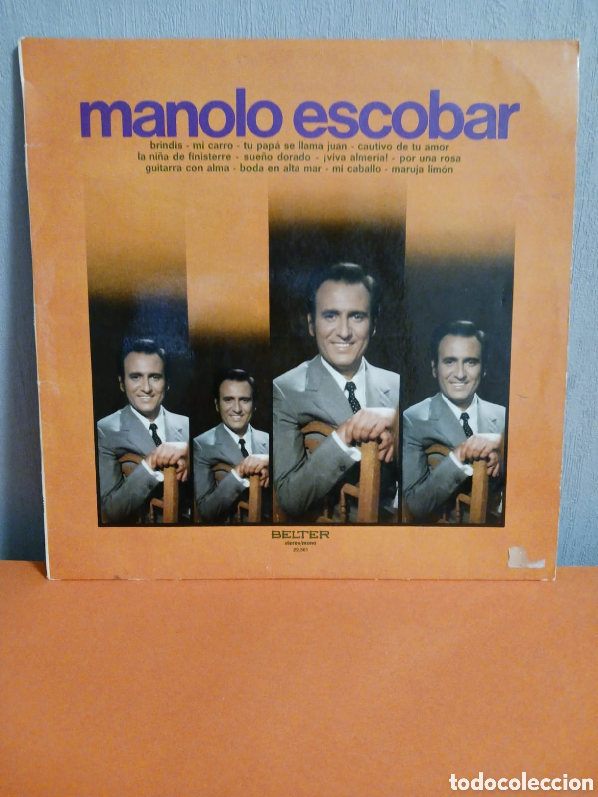 Discos de vinilo: Lp vinilo. Manolo Escobar. FUNCIONA - Foto 1