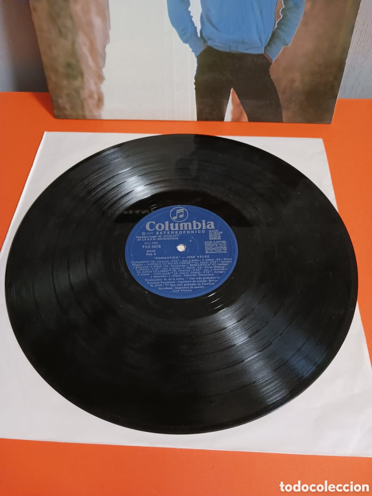 Discos de vinilo: Lp vinilo, JOSE VELEZ &rdquo;ROMANTICA&rdquo;. FUNCIONA. - Foto 3