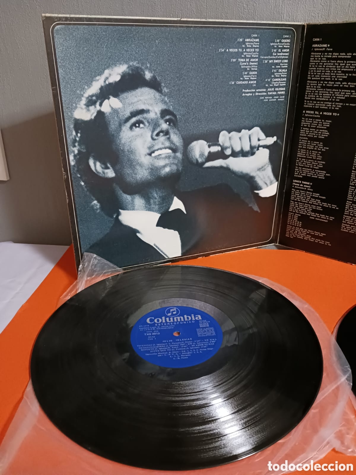 Discos de vinilo: JULIO IGLESIAS &rdquo; EL AMOR&rdquo;. LP de vinilo. Funciona - Foto 7