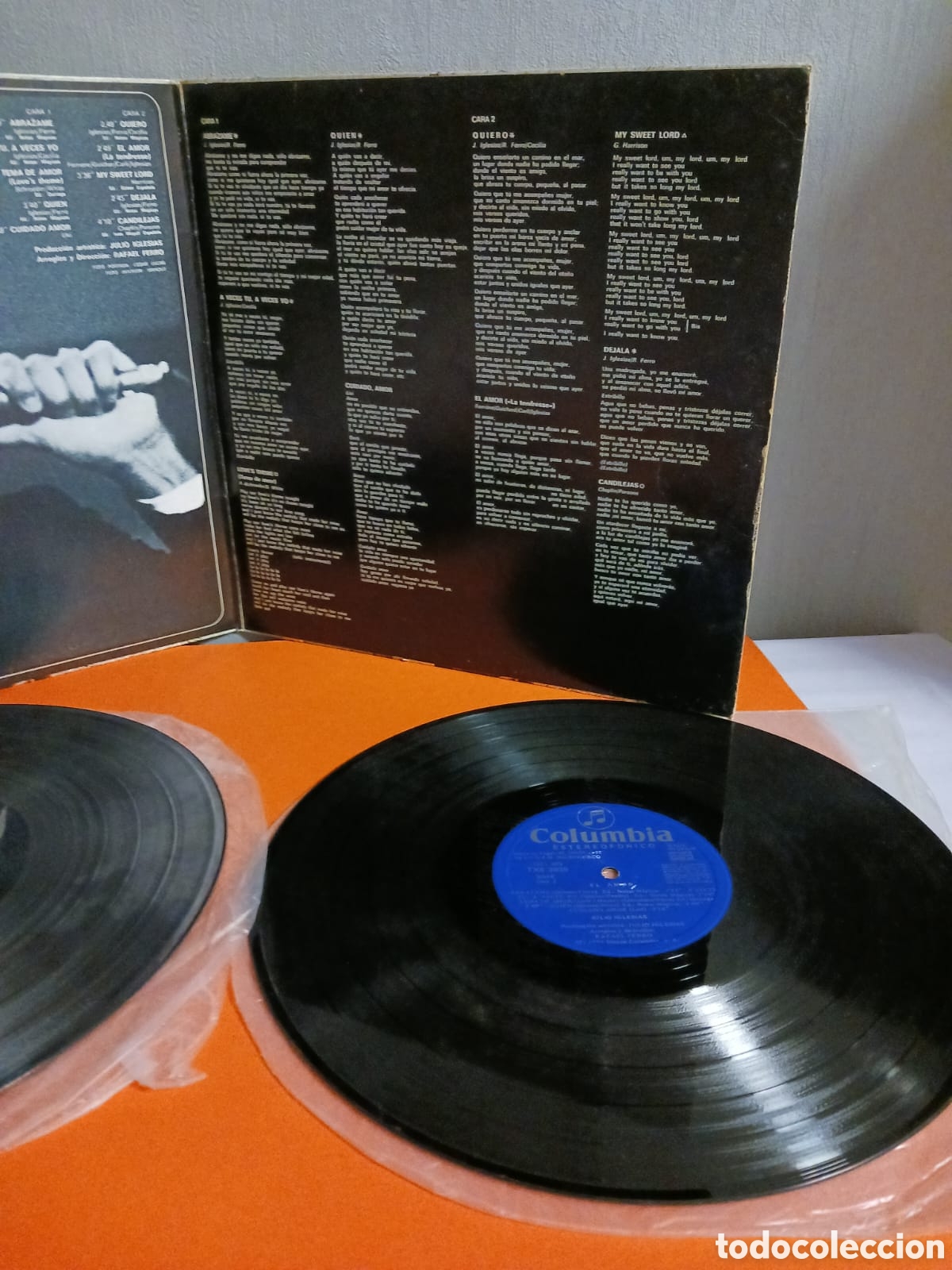 Discos de vinilo: JULIO IGLESIAS &rdquo; EL AMOR&rdquo;. LP de vinilo. Funciona - Foto 8