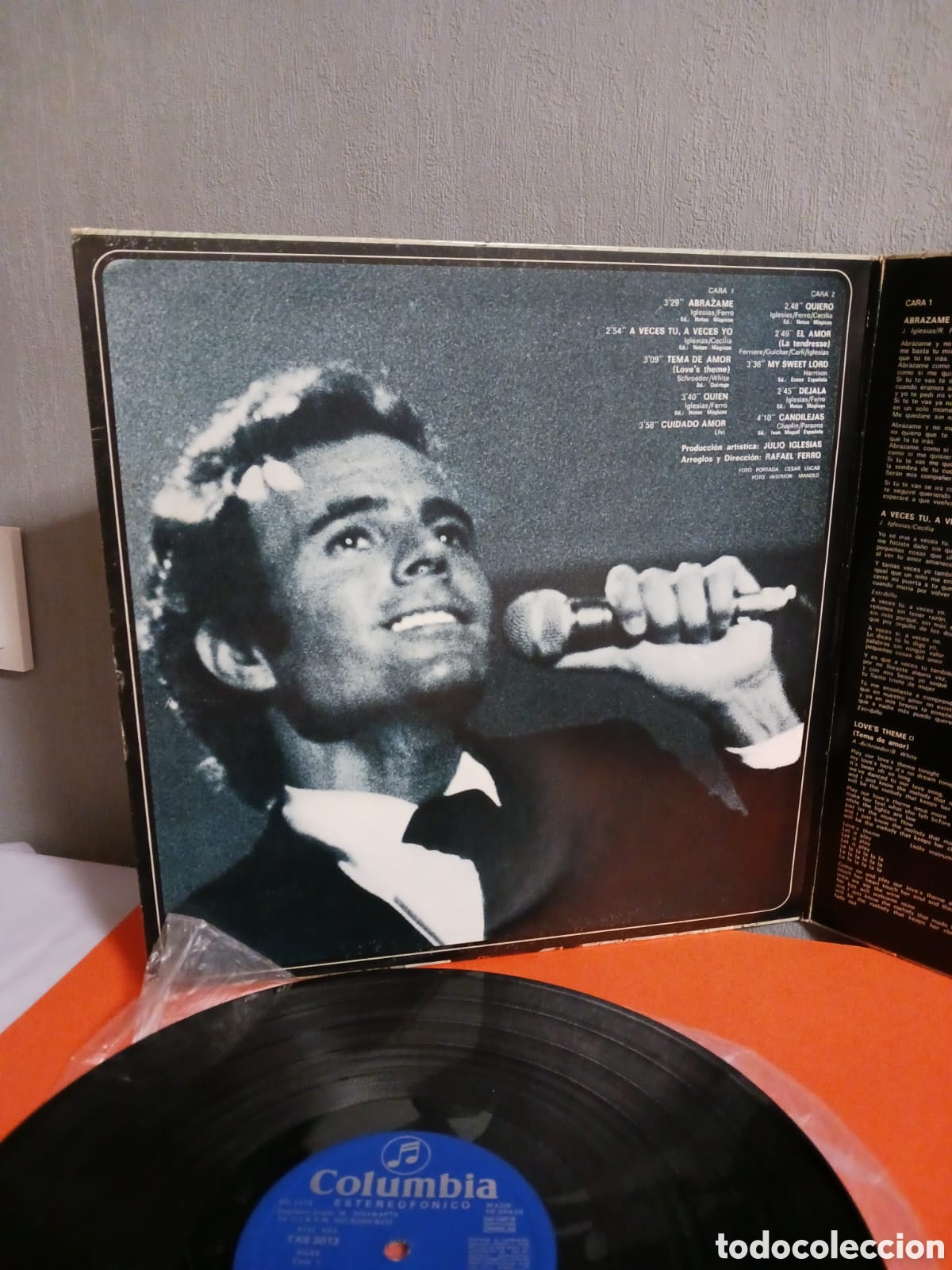 Discos de vinilo: JULIO IGLESIAS &rdquo; EL AMOR&rdquo;. LP de vinilo. Funciona - Foto 10