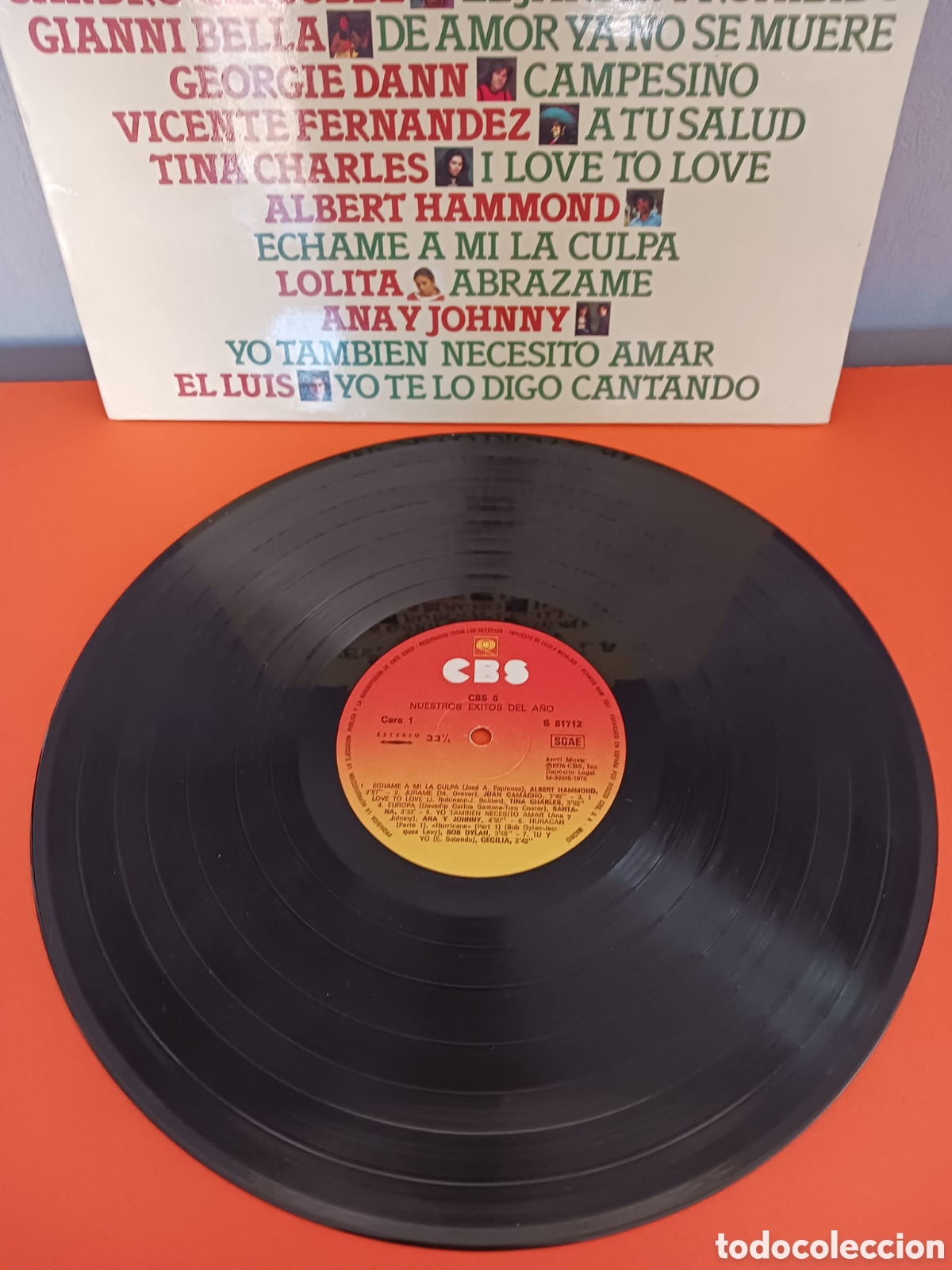 Discos de vinilo: CBS NUESTROS EXITOS DEL A&Ntilde;O. LP - Foto 2