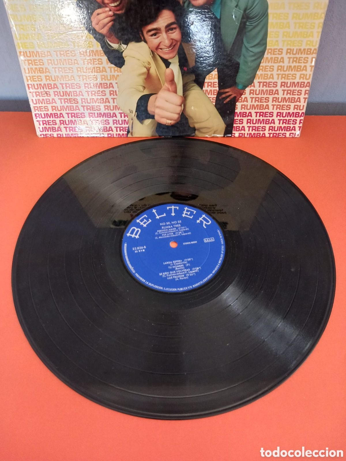 Discos de vinilo: RUMBA TRES. LP de vinilo. Funciona - Foto 2