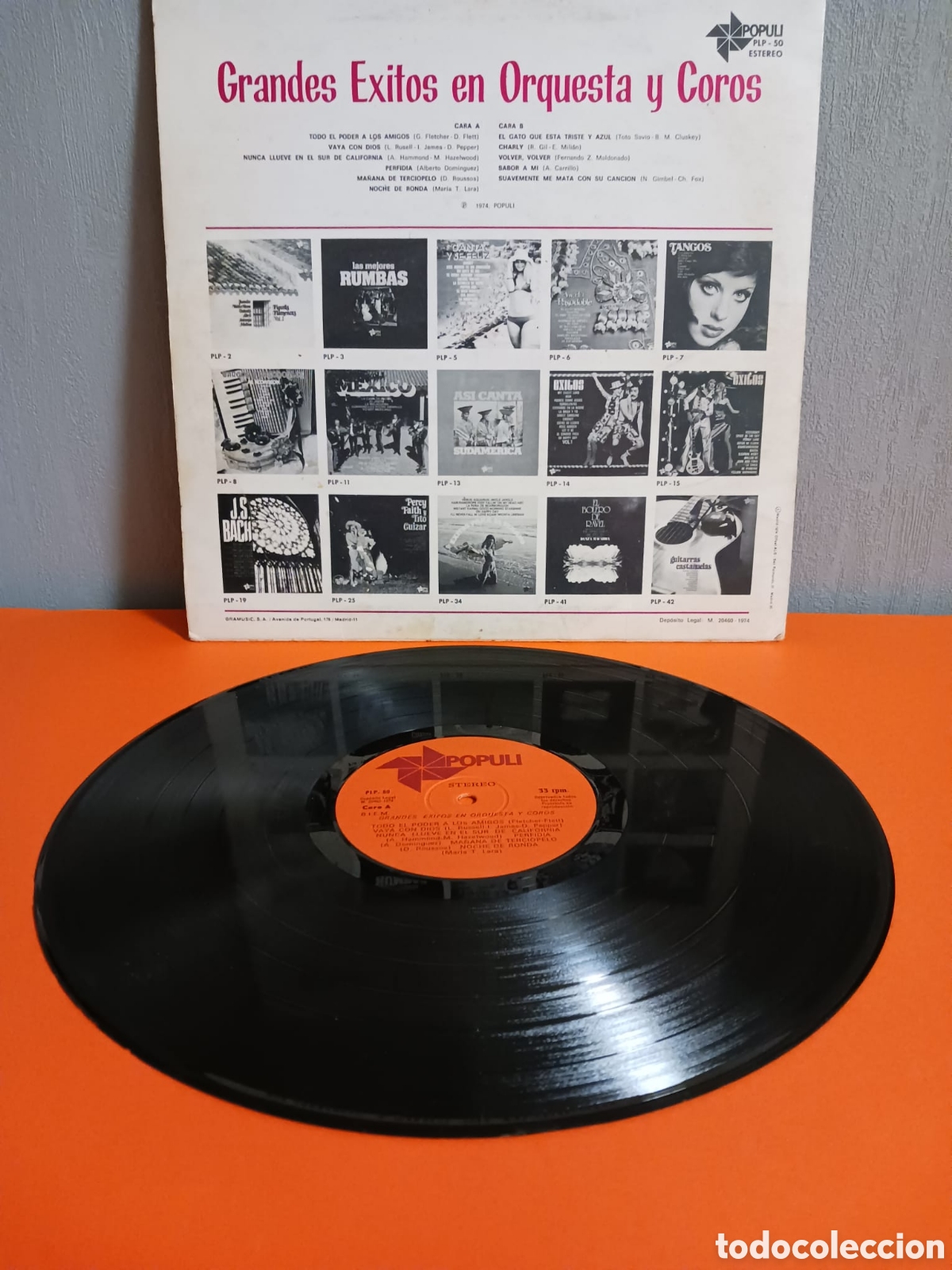 Discos de vinilo: Grandes &eacute;xitos en orquesta y coro. Lp de vinilo - Foto 4