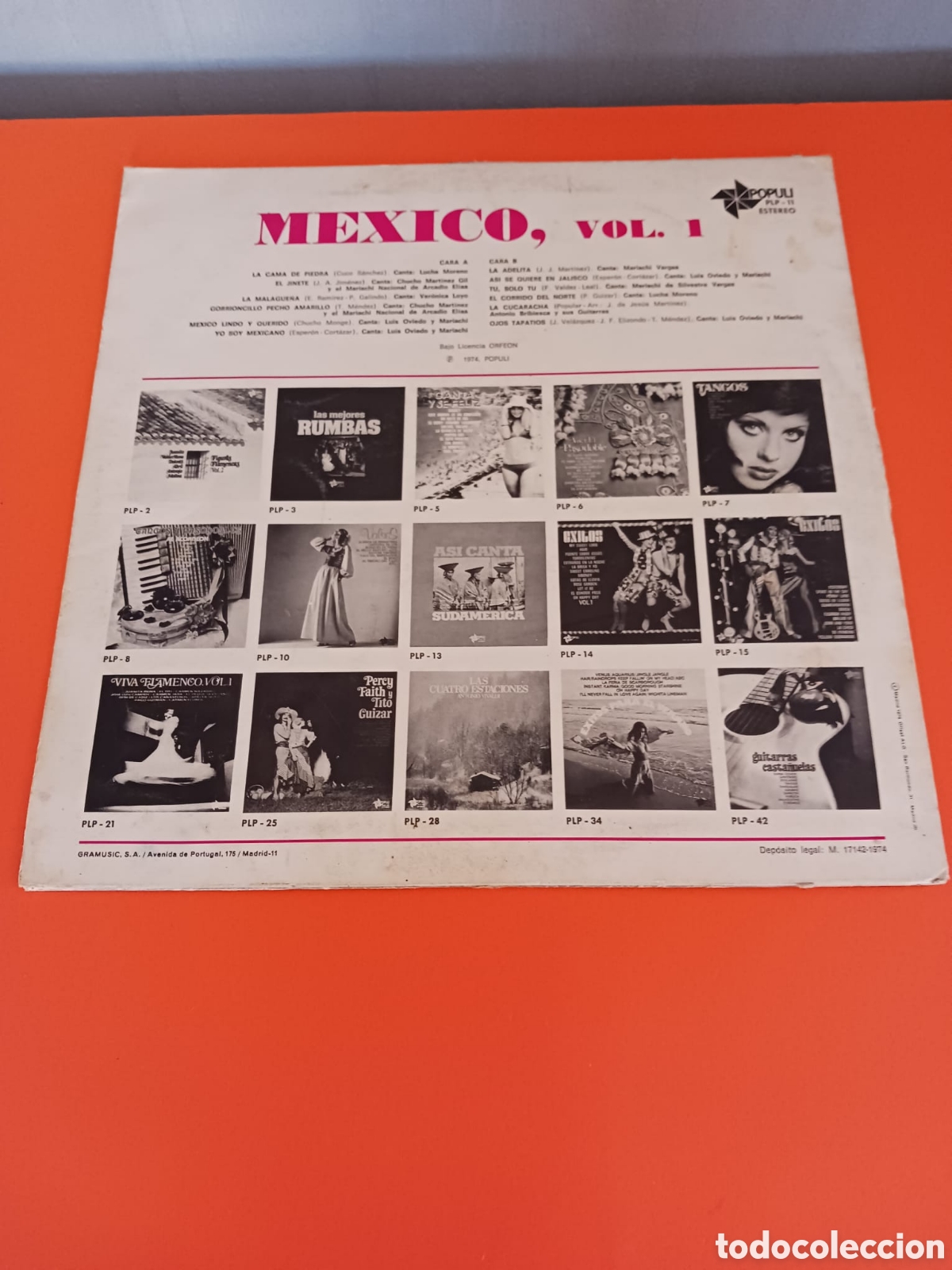 Discos de vinilo: VOL 1 M&Eacute;XICO. Lp. A&ntilde;o 1974 - Foto 6