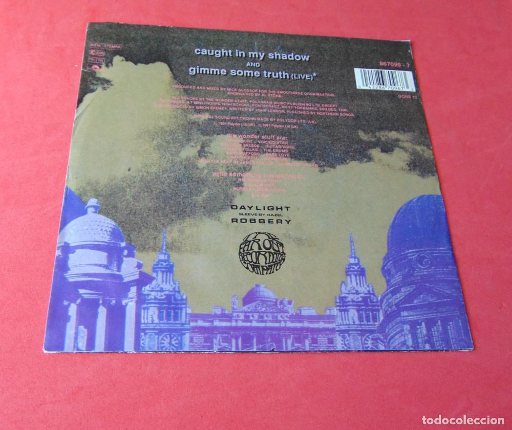 Discos de vinilo: The Wonder Stuff &ndash; Caught In My Shadow - single 1991 - Foto 3