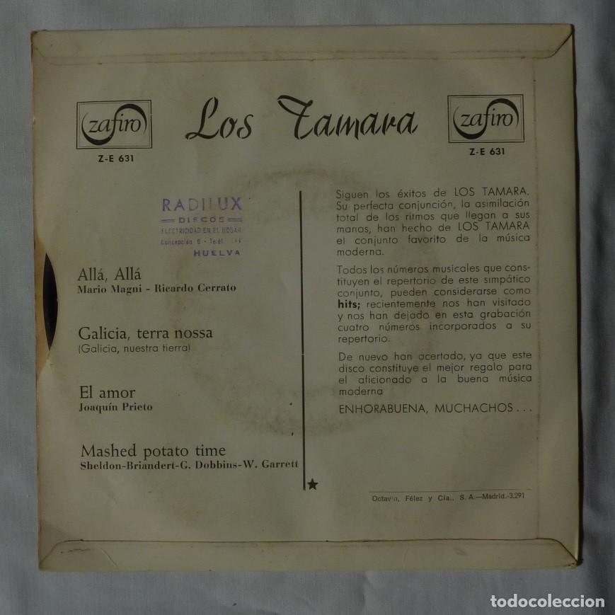 Discos de vinilo: LOS TAMARA // ALLA ALLA+3 // 1964 // EP - Foto 2
