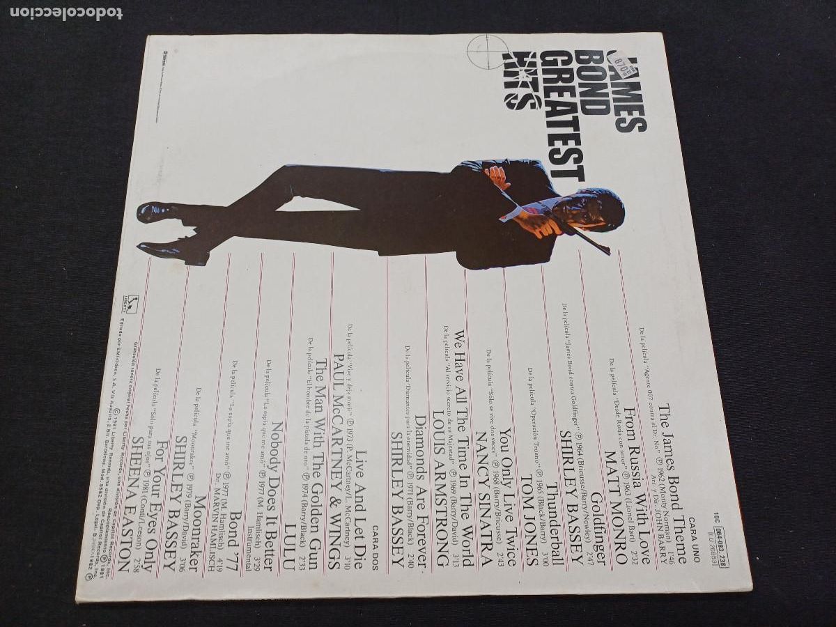 Discos de vinilo: JAMES BOND/GREATEST HITS/VINILO. - Foto 3