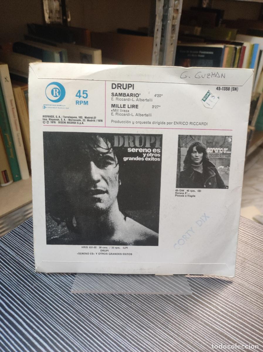 Discos de vinilo: Drupi &ndash; Sambari&ograve; Mille Lire - Foto 2