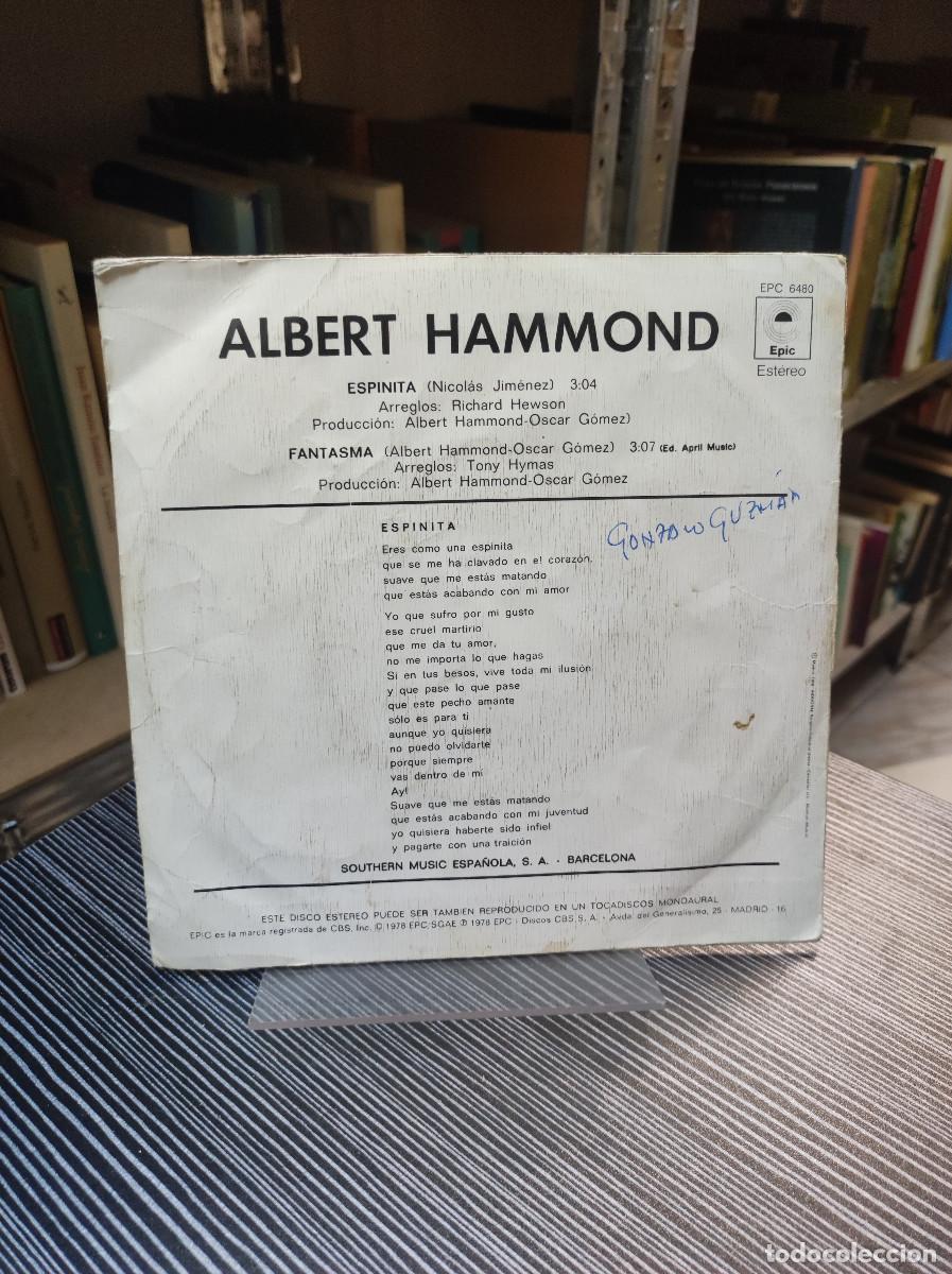 Discos de vinilo: Albert Hammond &ndash; Espinita - Foto 2