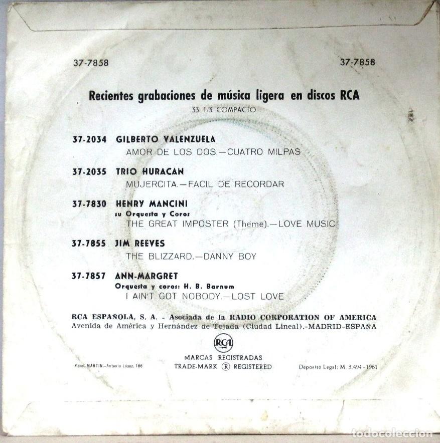 Discos de vinilo: SONNY JAMES - APACHE - MAGNETIS - SINGLE - Foto 2