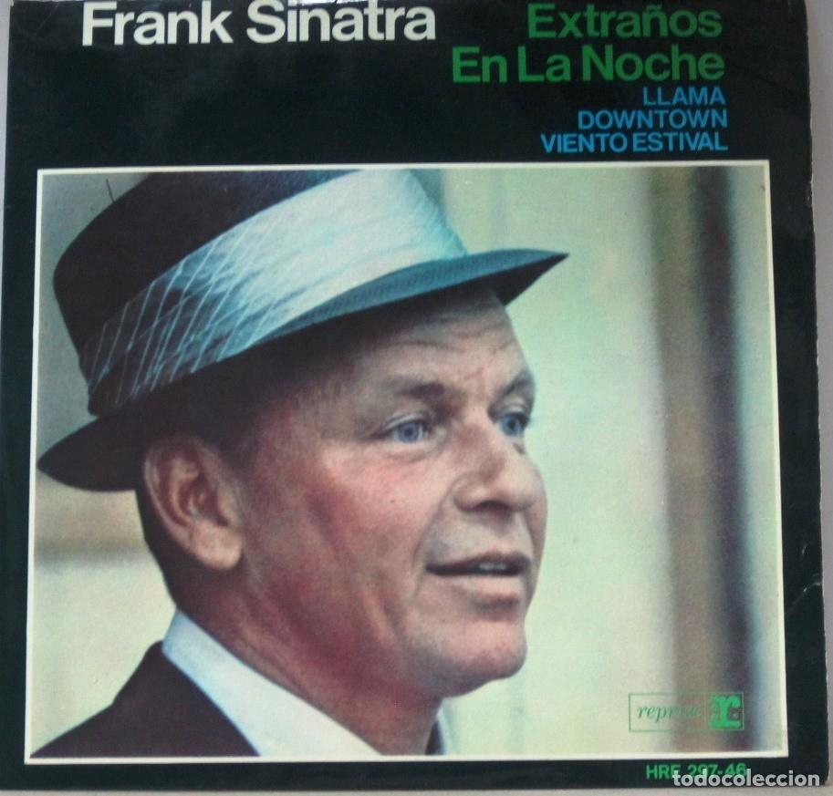 Discos de vinilo: FRANK SINATRA - EXTRA&Ntilde;OS EN LA NOCHE - SINGLE - Foto 1