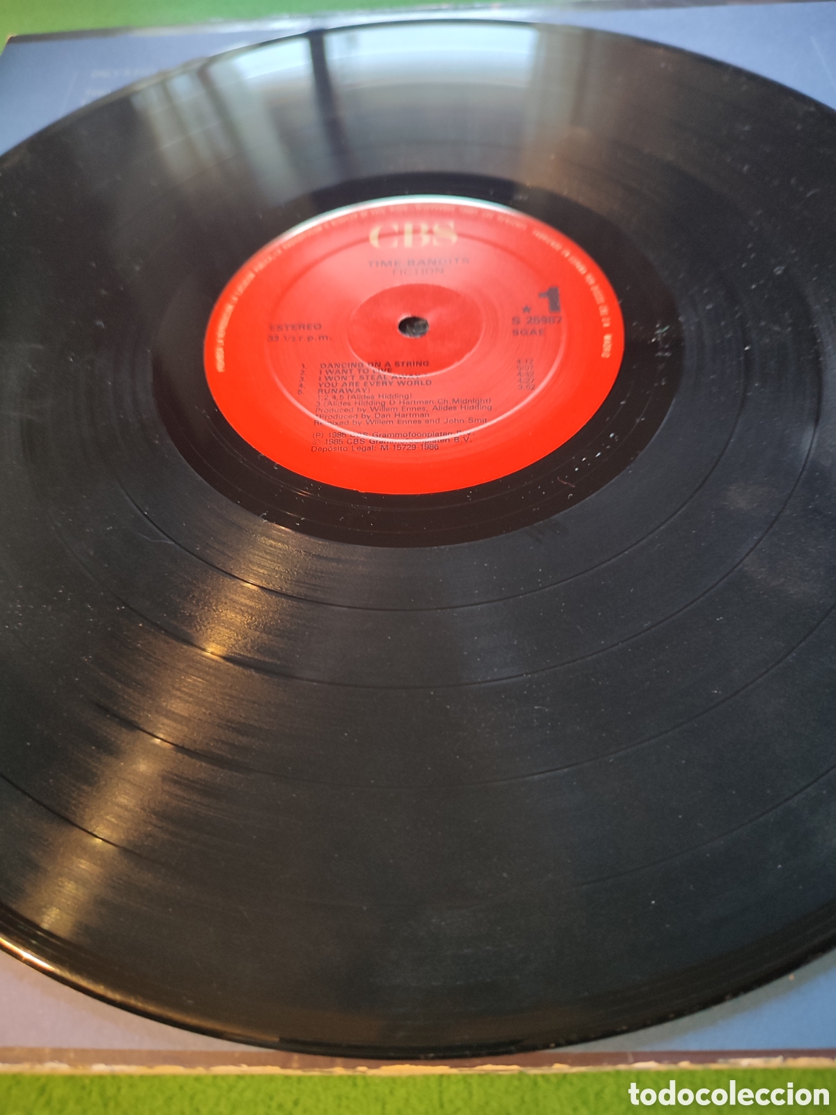 Discos de vinilo: Time Bandits - Fiction edici&oacute;n 1985 - Foto 3