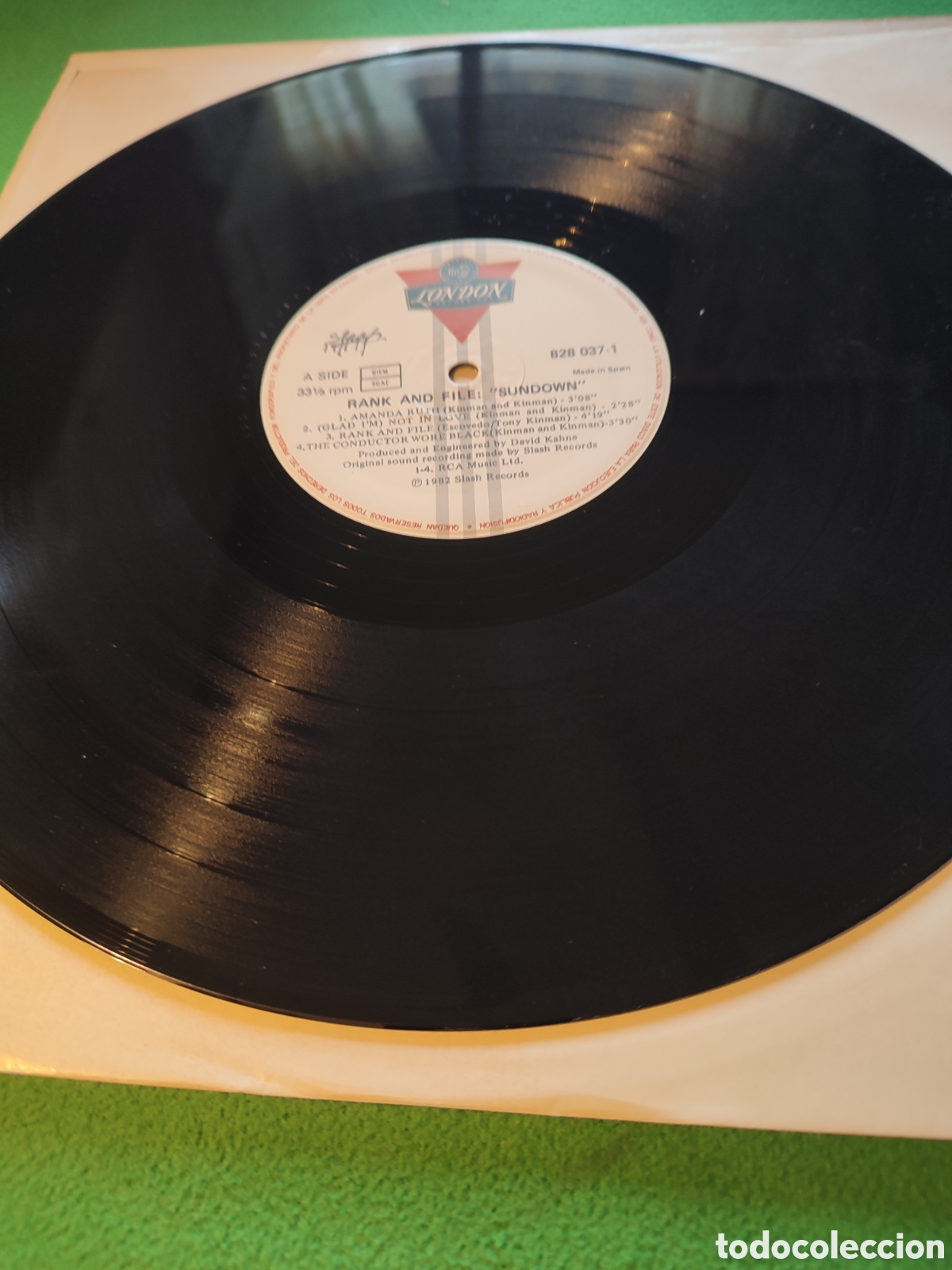 Discos de vinilo: Rank and File - Sundown edici&oacute;n 1982 - Foto 3