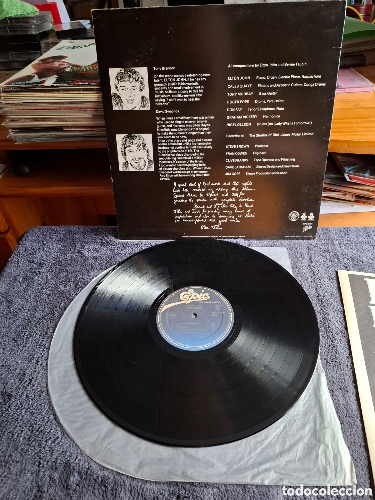 Discos de vinilo: Elton John - Empty Sky, Epic, Cbs, 1977. - Foto 4