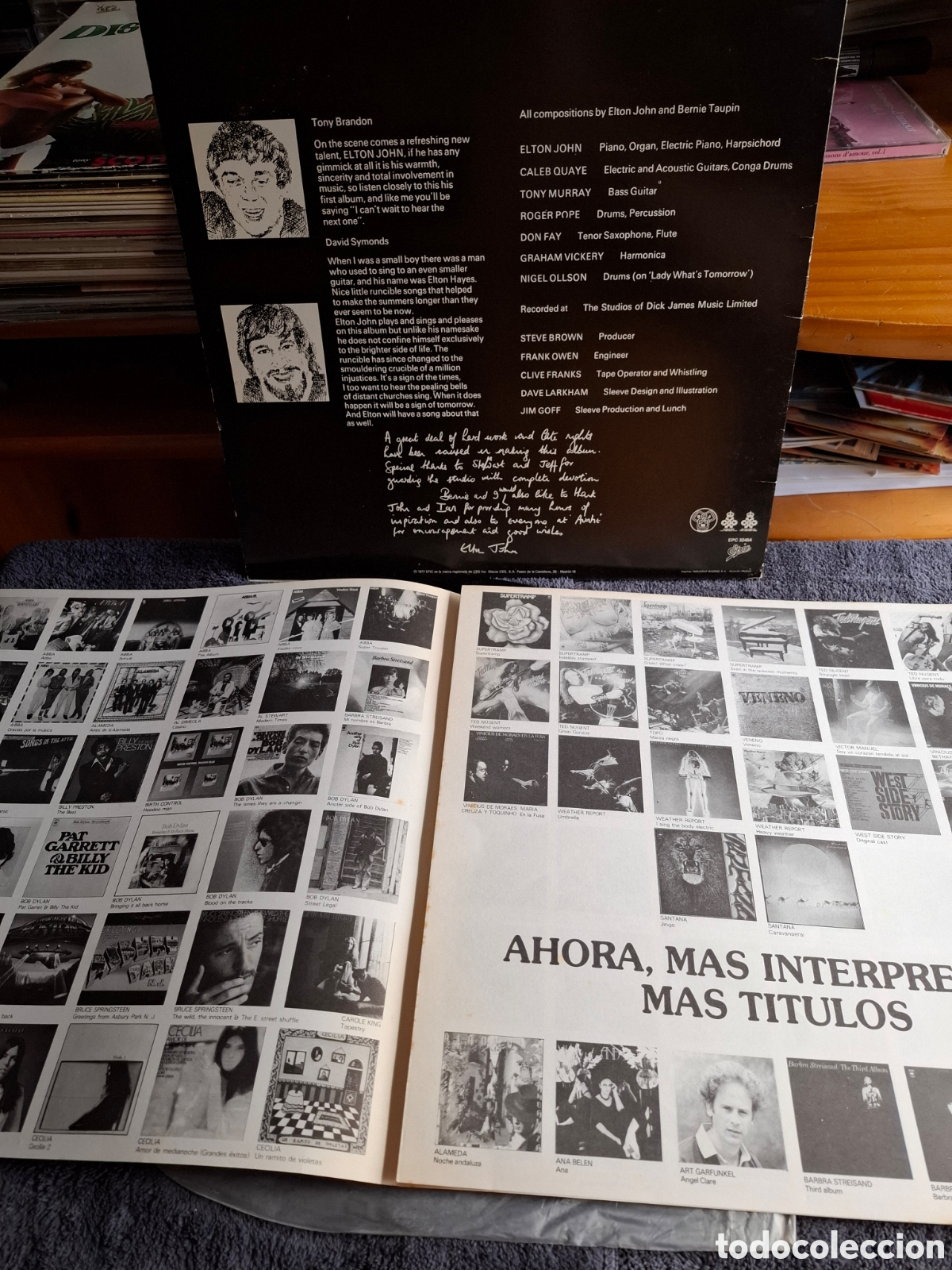 Discos de vinilo: Elton John - Empty Sky, Epic, Cbs, 1977. - Foto 6