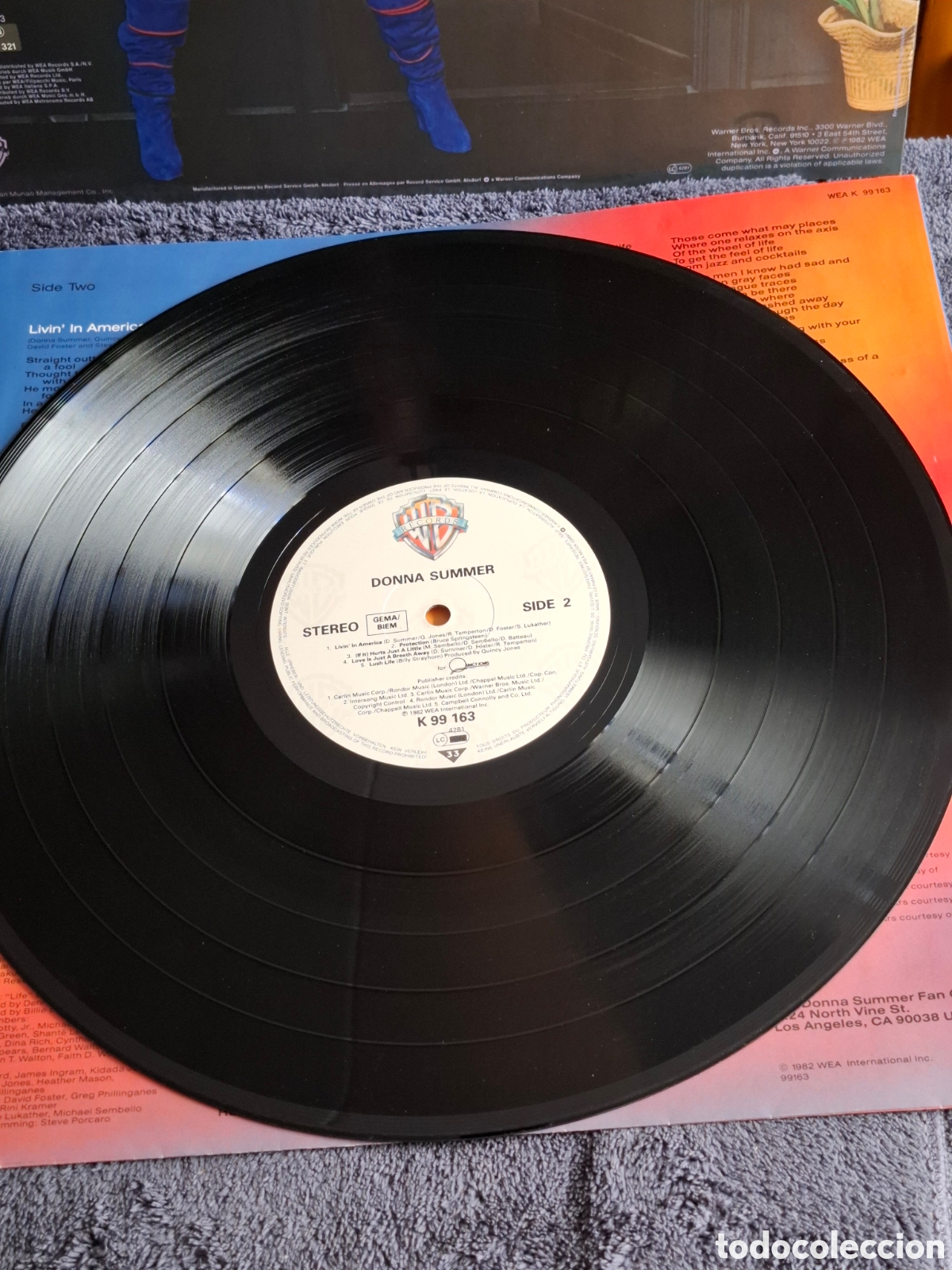 Discos de vinilo: Donna Summer - Donna Summer, Wea, 1982. - Foto 5