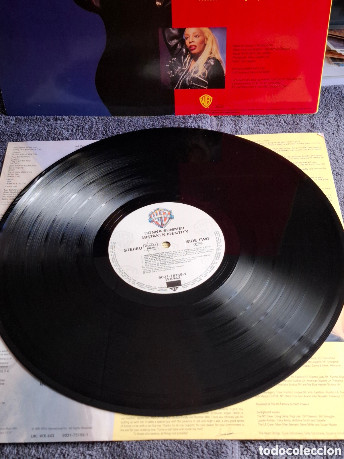 Discos de vinilo: Donna Summer - Mistaken Identity, Wea, 1991. - Foto 5