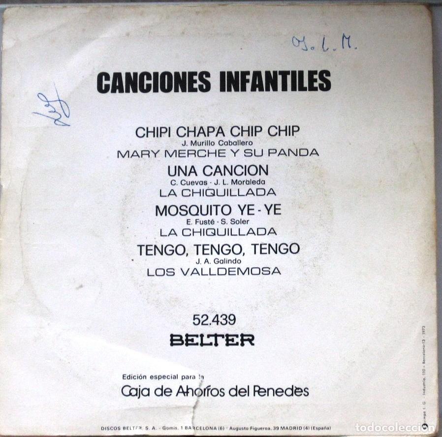 Discos de vinilo: CANCIONES INFANTILES - VARIOS GRUPOS - SINGLE - Foto 2