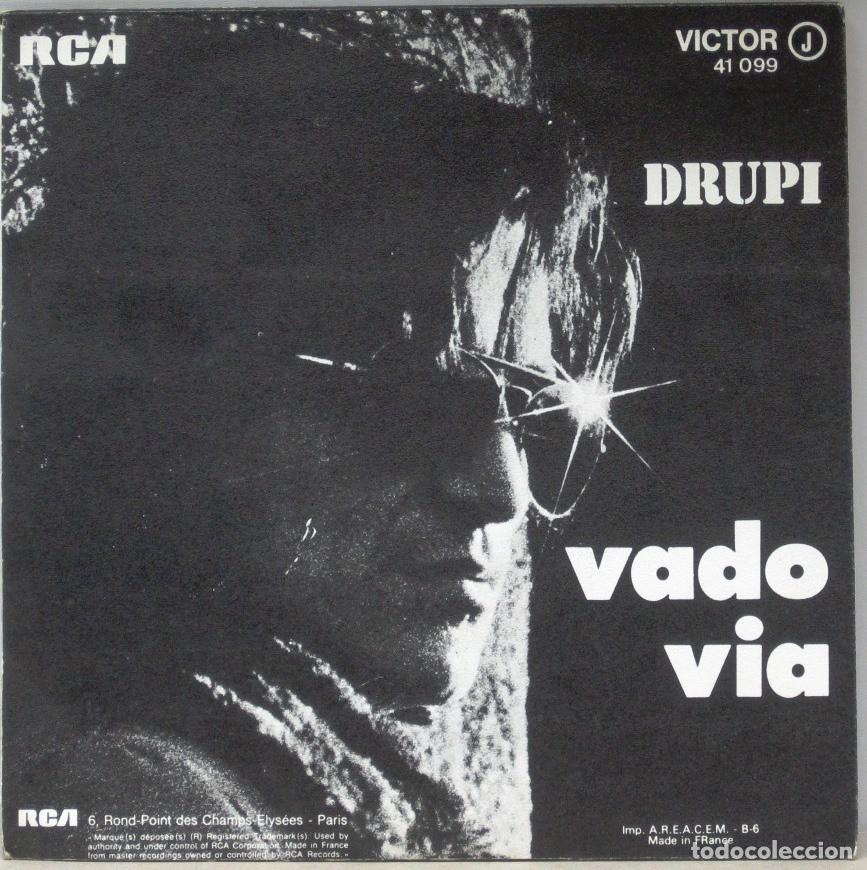 Discos de vinilo: DRUPI - VADO VIA - SEGUI ME - SINGLE - Foto 1